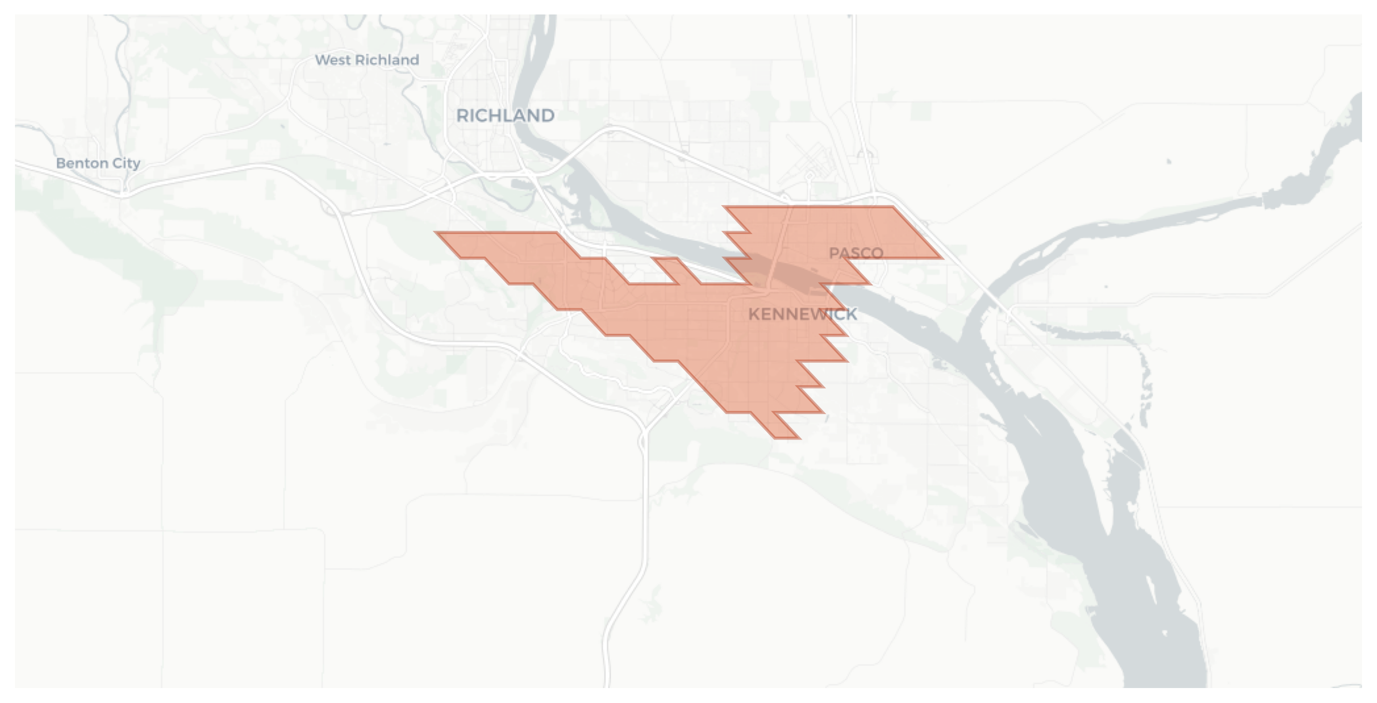 Kennewick geographic map