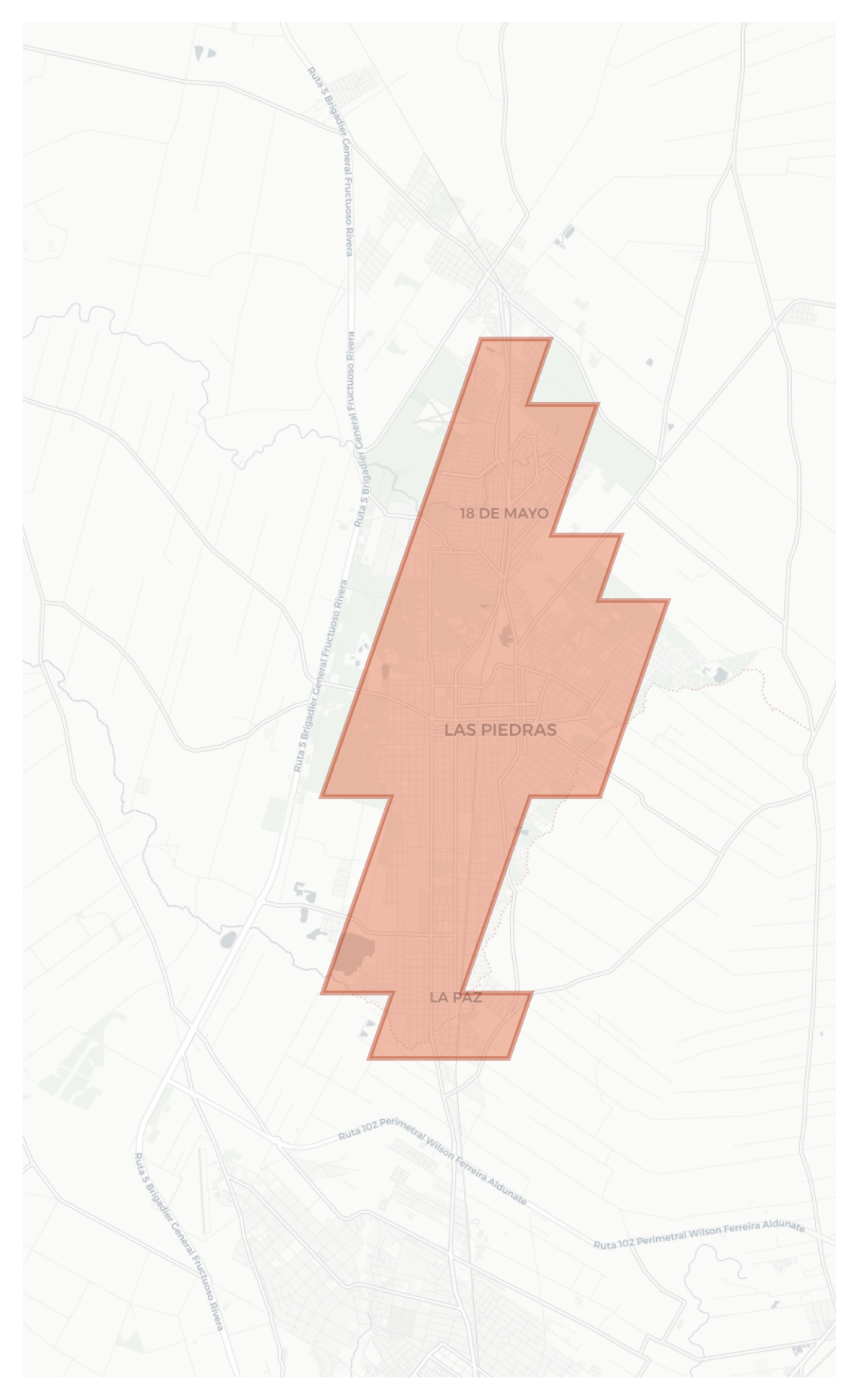 Las Piedras geographic map
