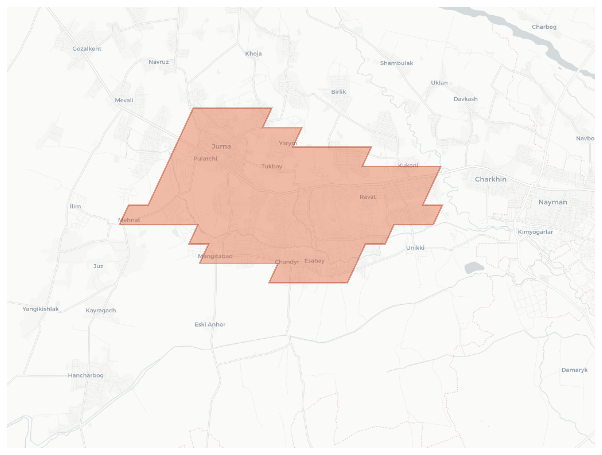 Juma geographic map