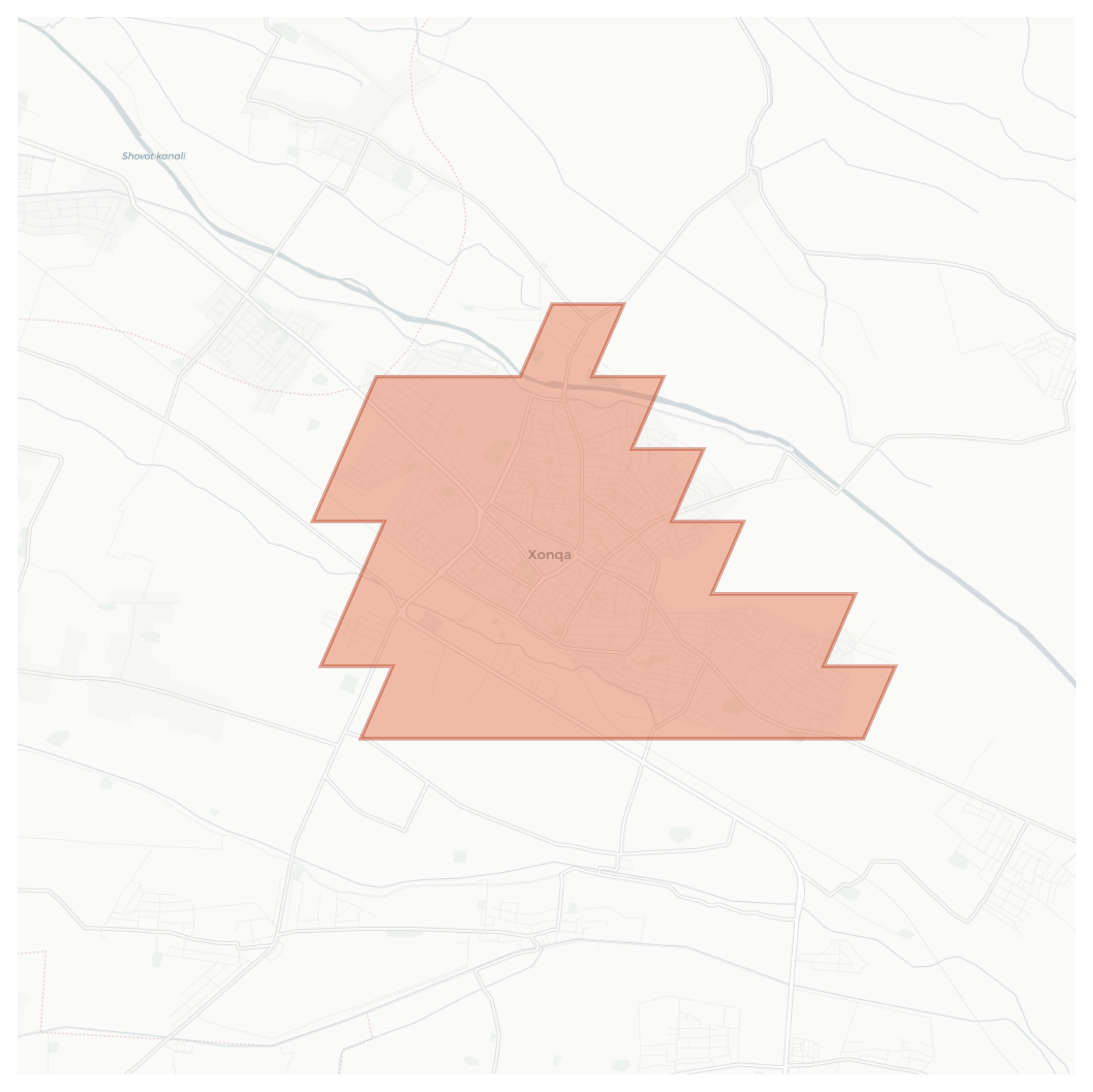 Xonqa geographic map