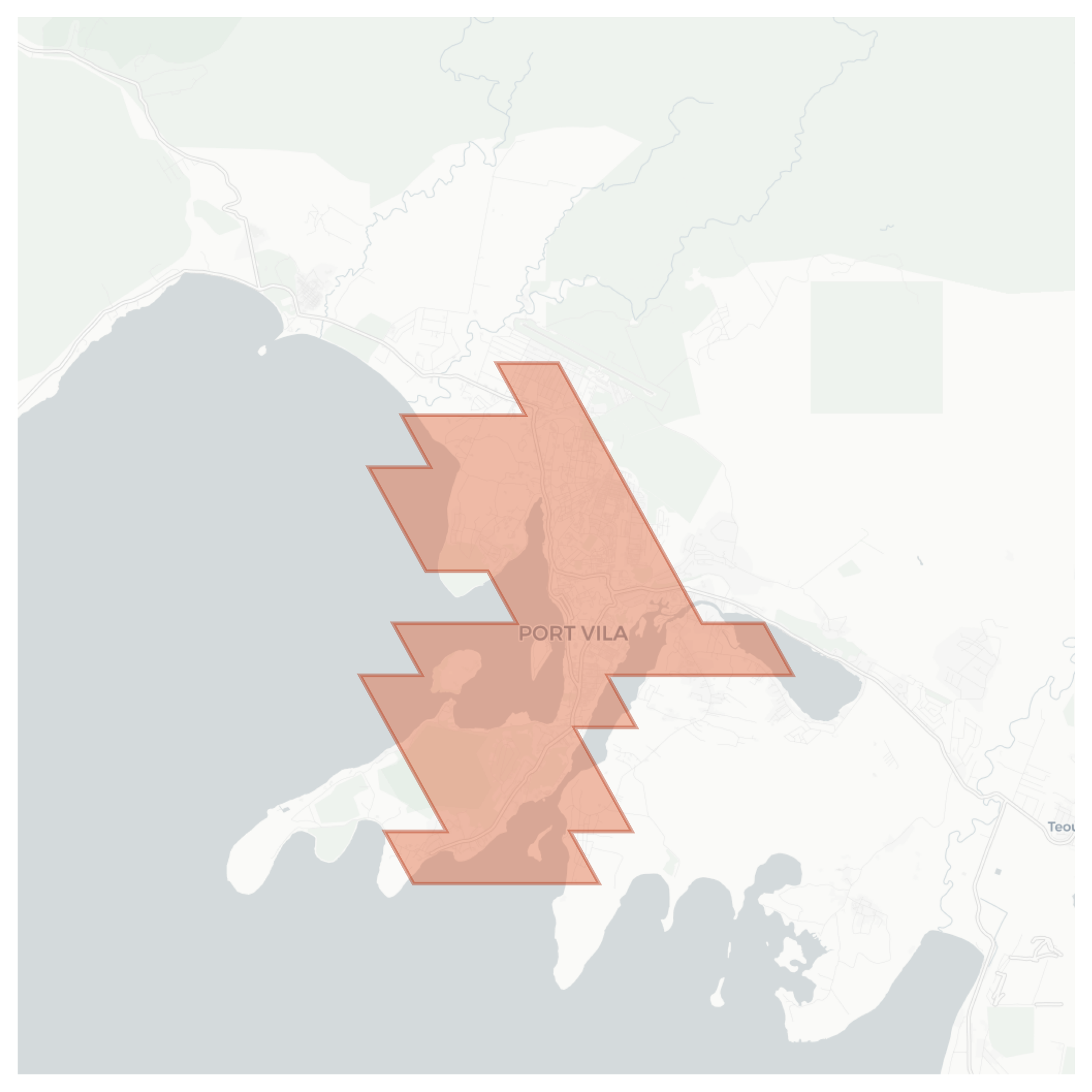 Port Vila geographic map