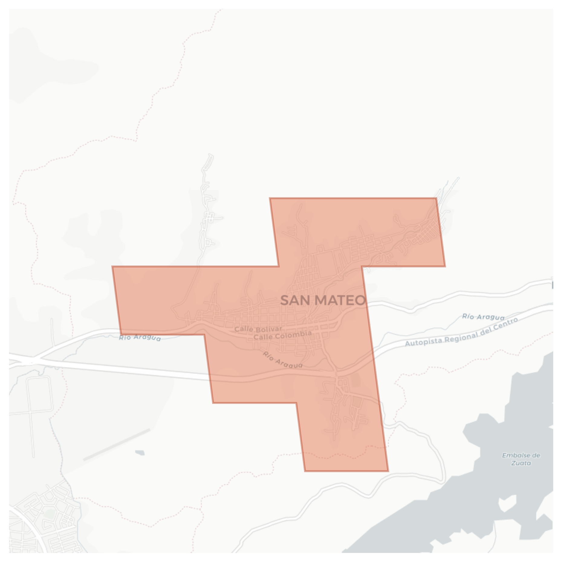 San Mateo geographic map