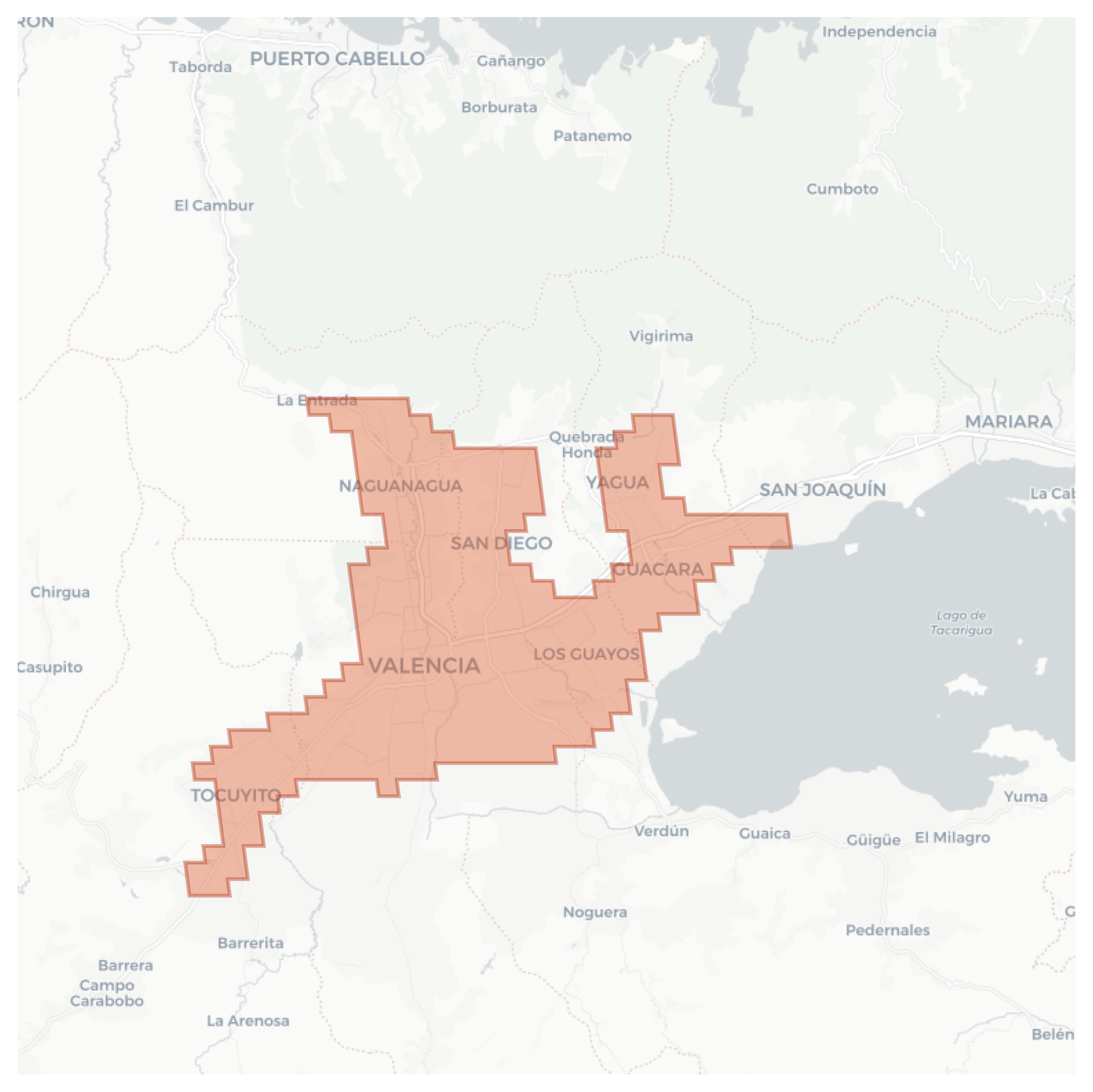 Valencia geographic map