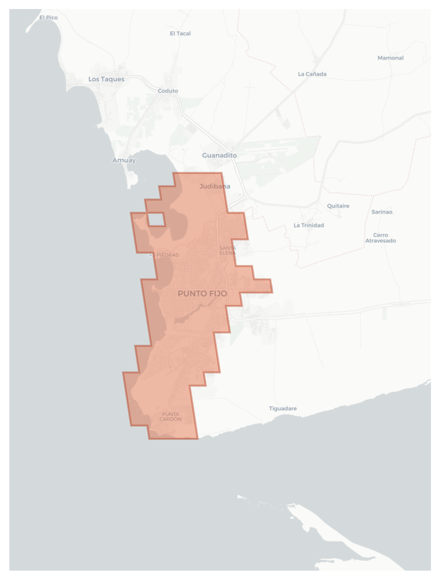 Punto Fijo geographic map