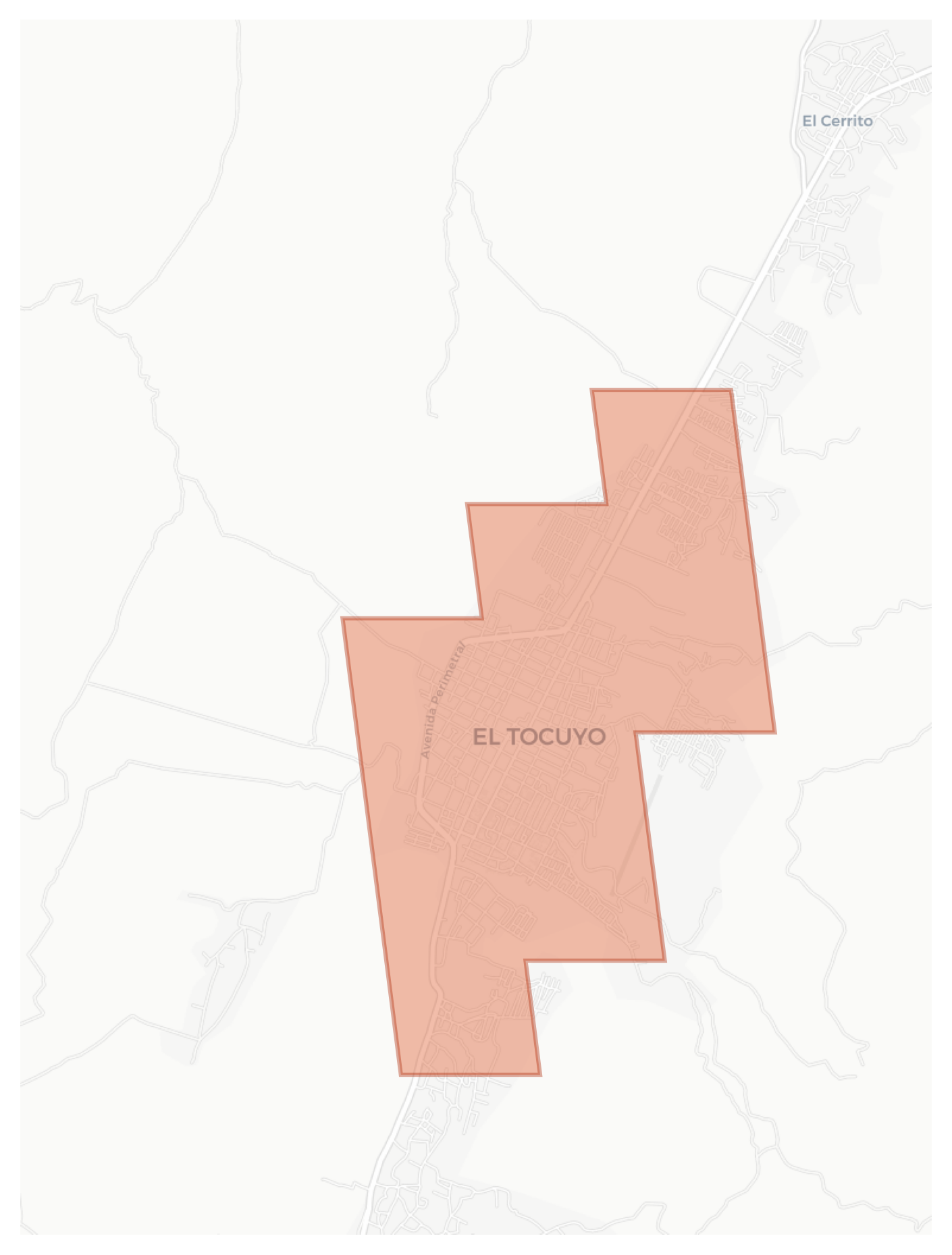El Tocuyo geographic map