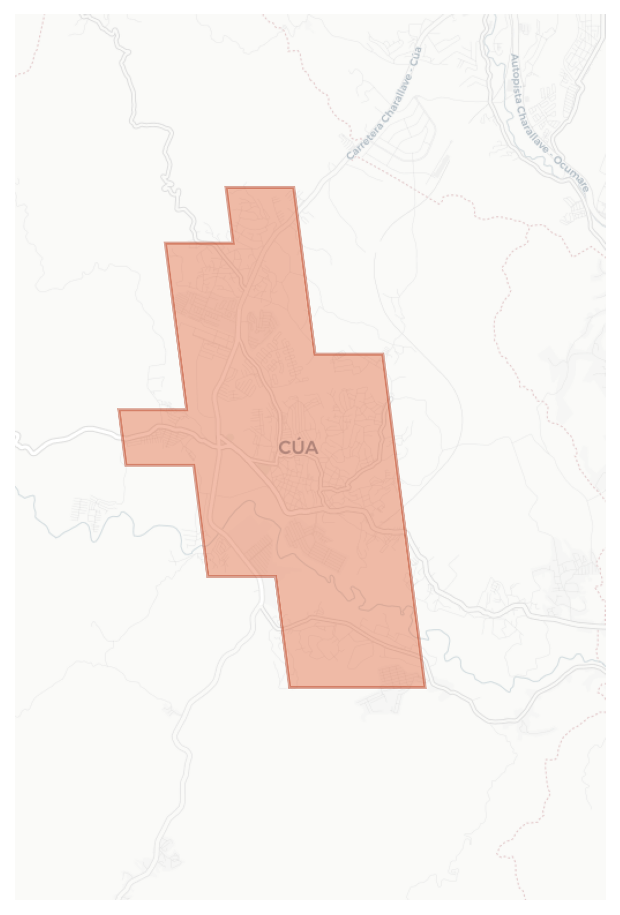 Cúa geographic map