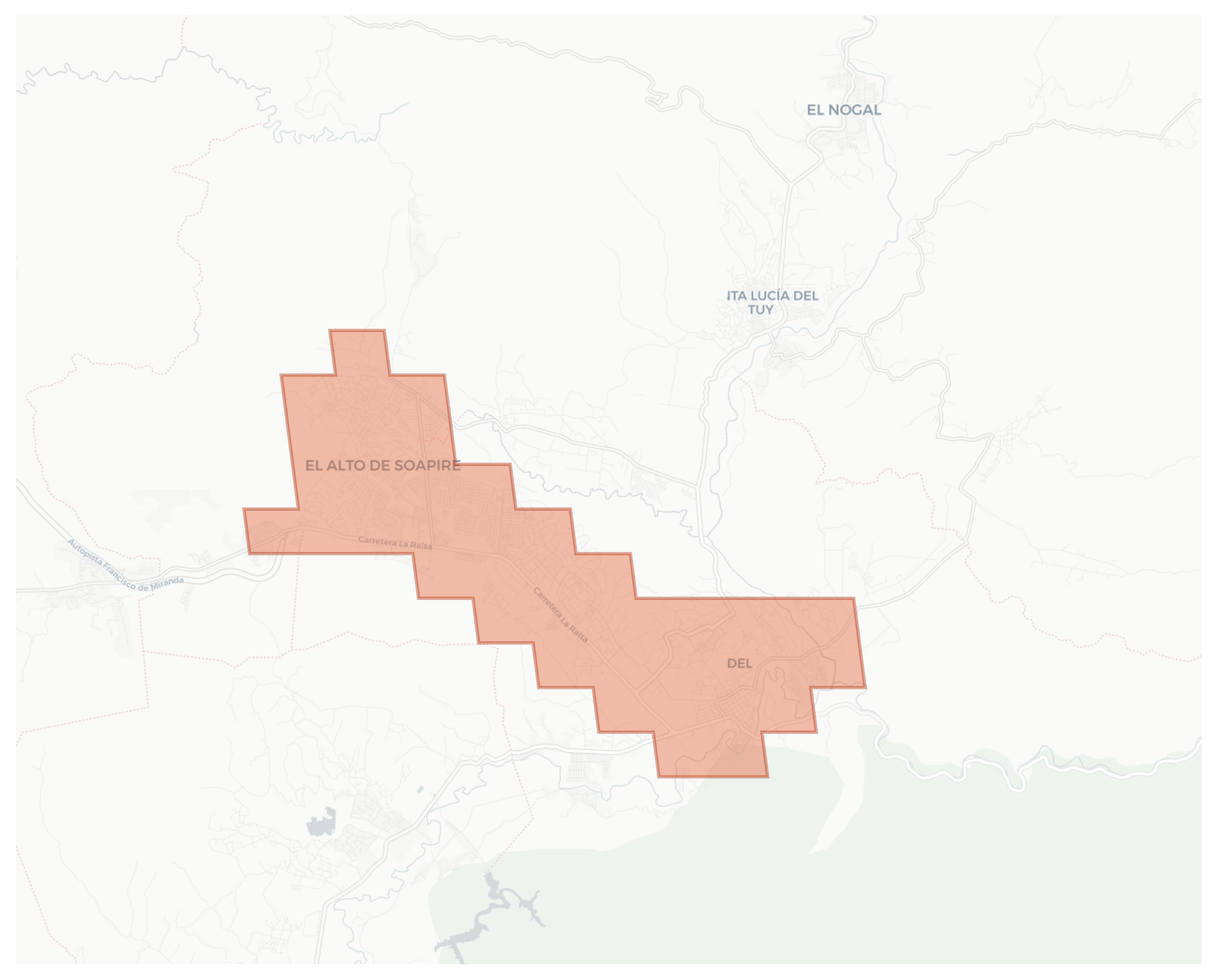 Santa Teresa del Tuy geographic map