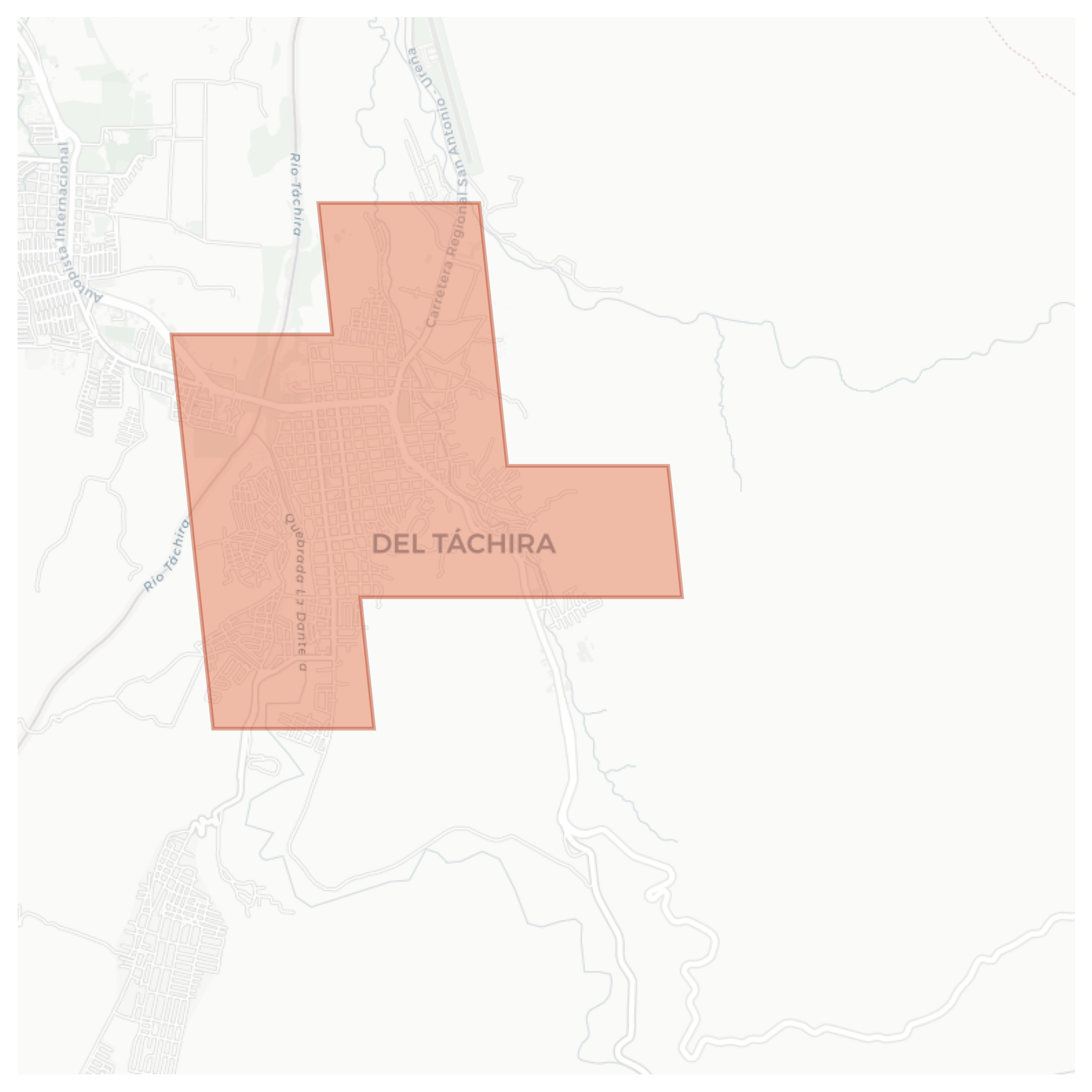 San Antonio del Táchira geographic map