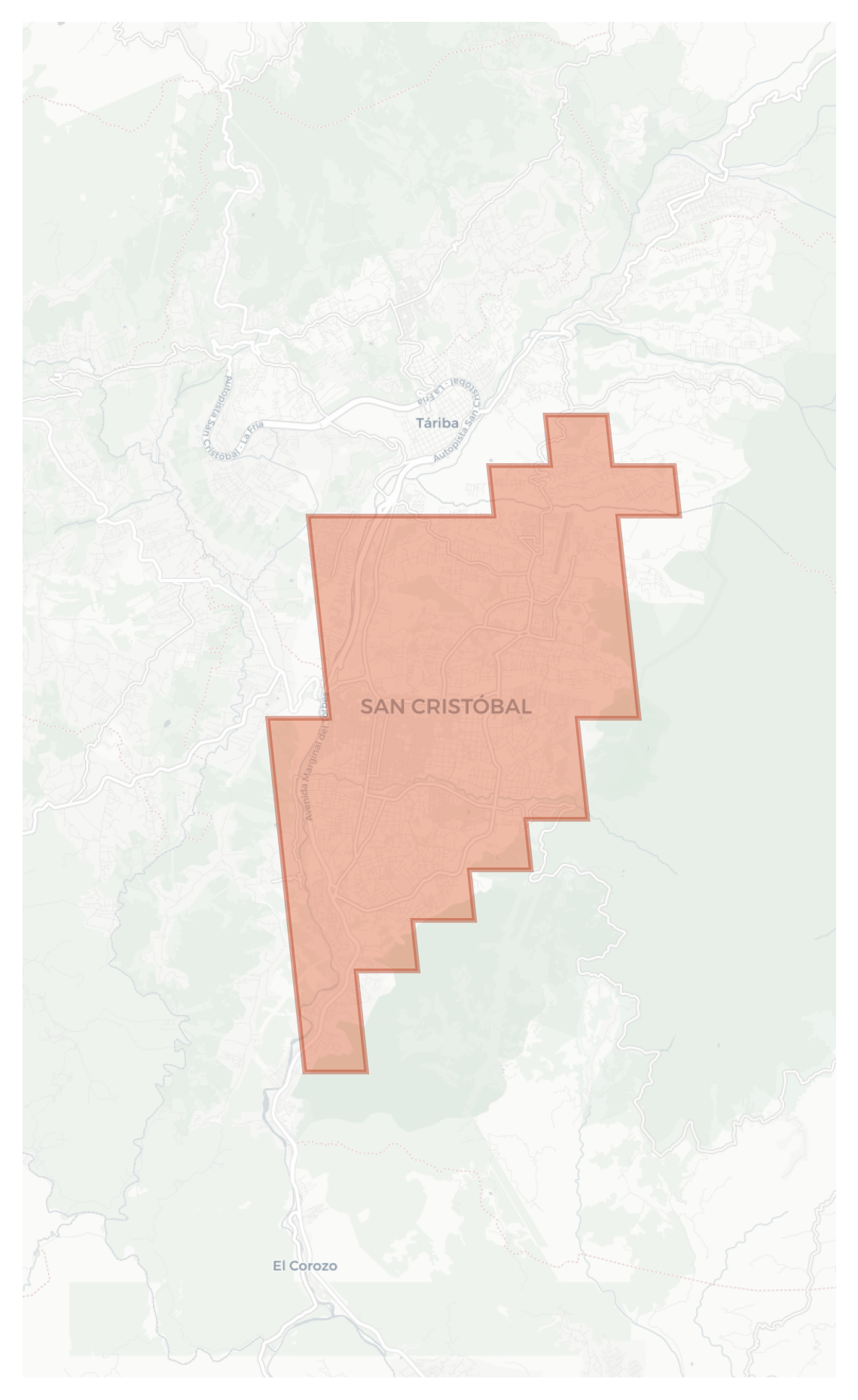 San Cristobal geographic map