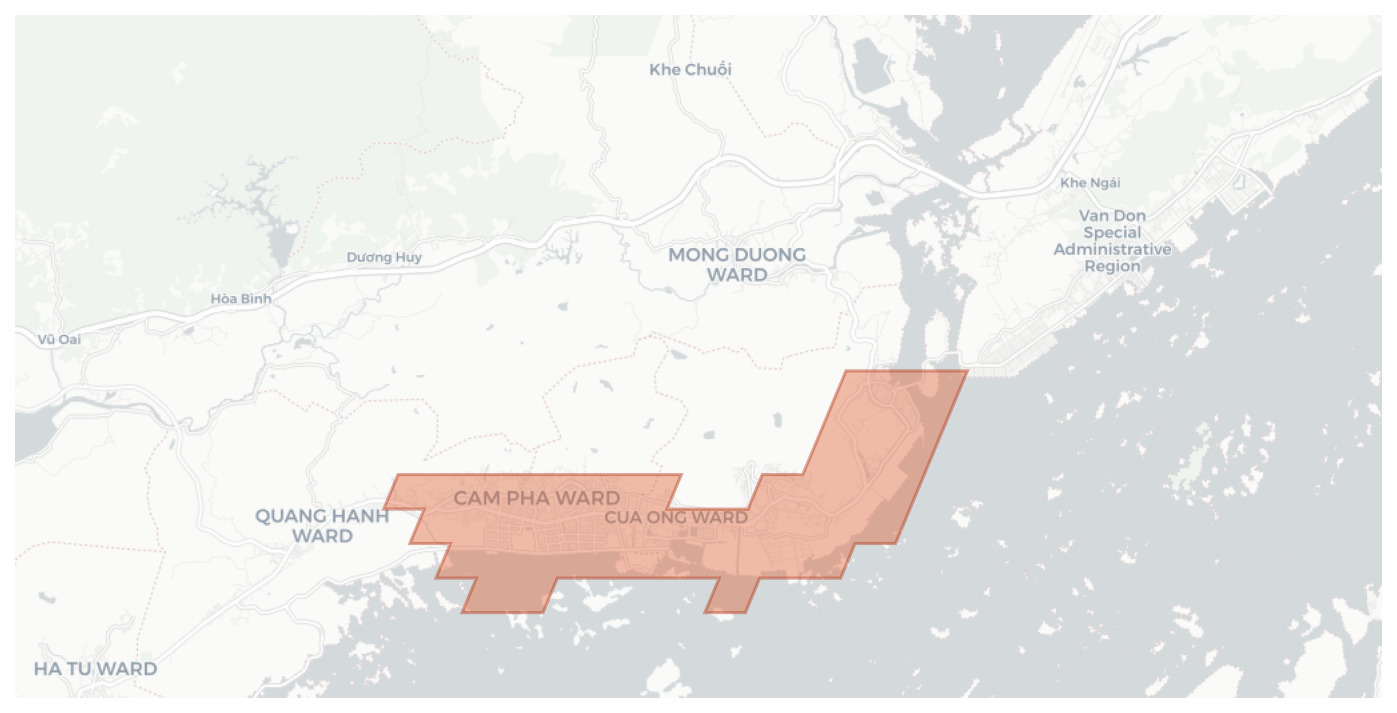 Cẩm Phả geographic map