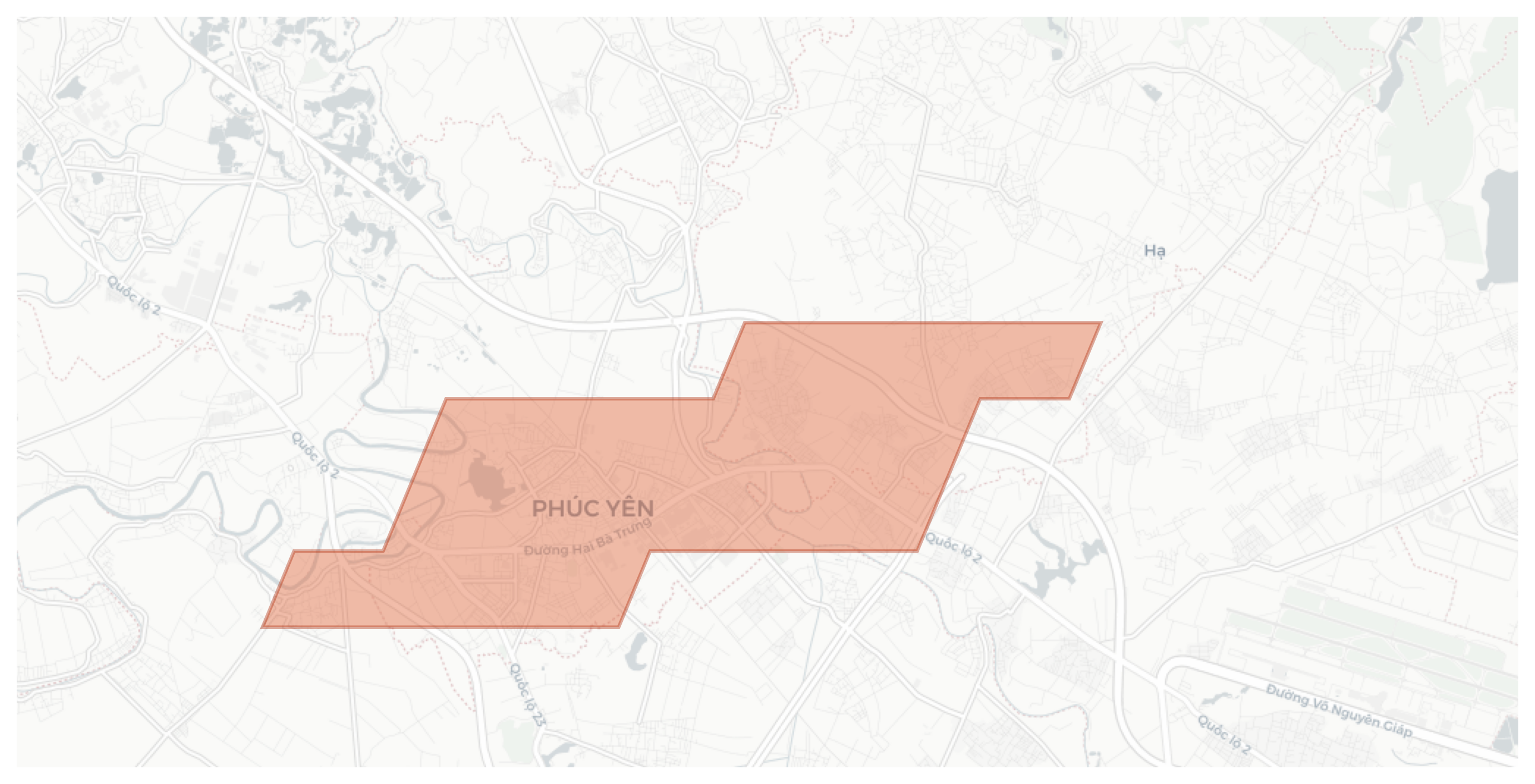 Phúc Yên geographic map