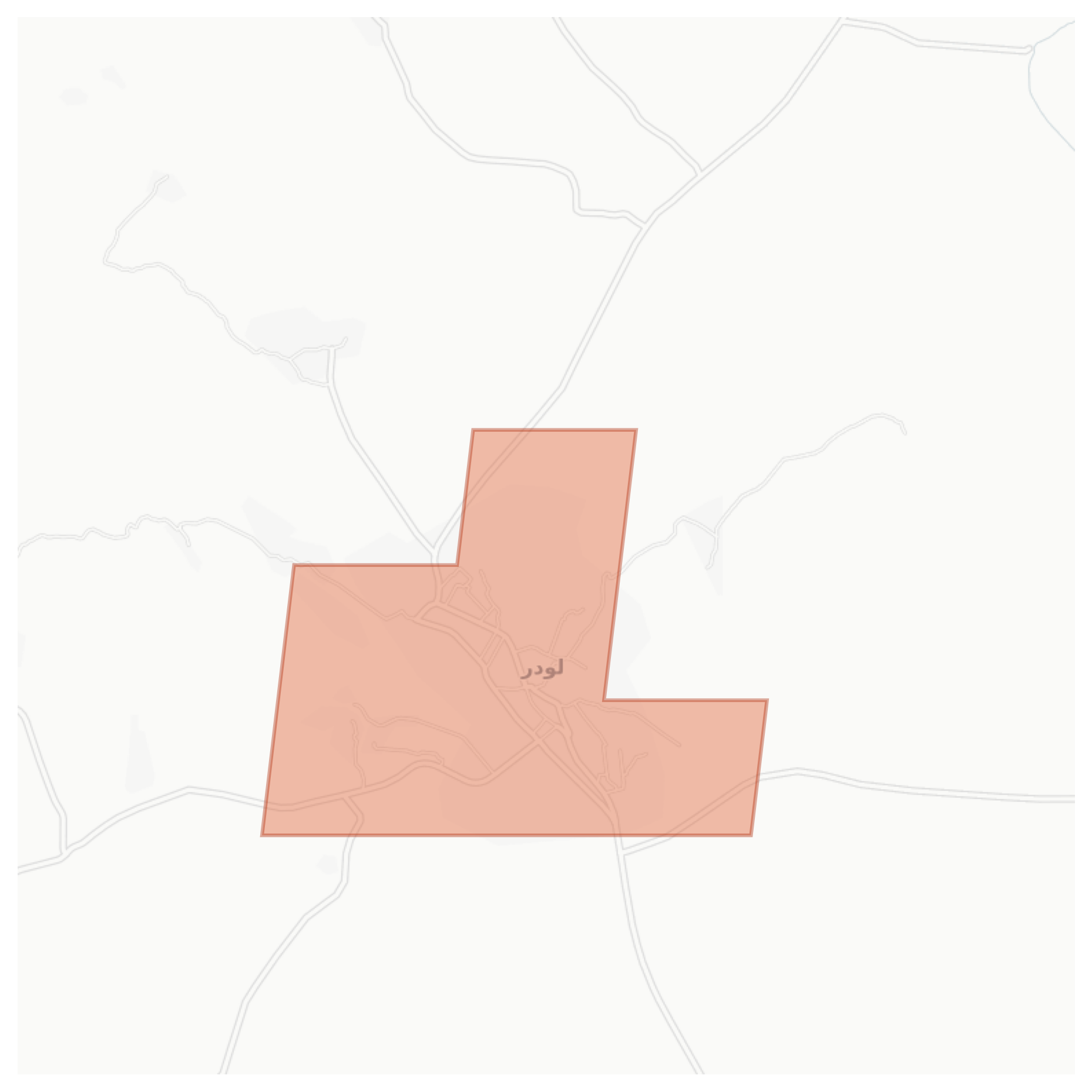 Lawdar geographic map