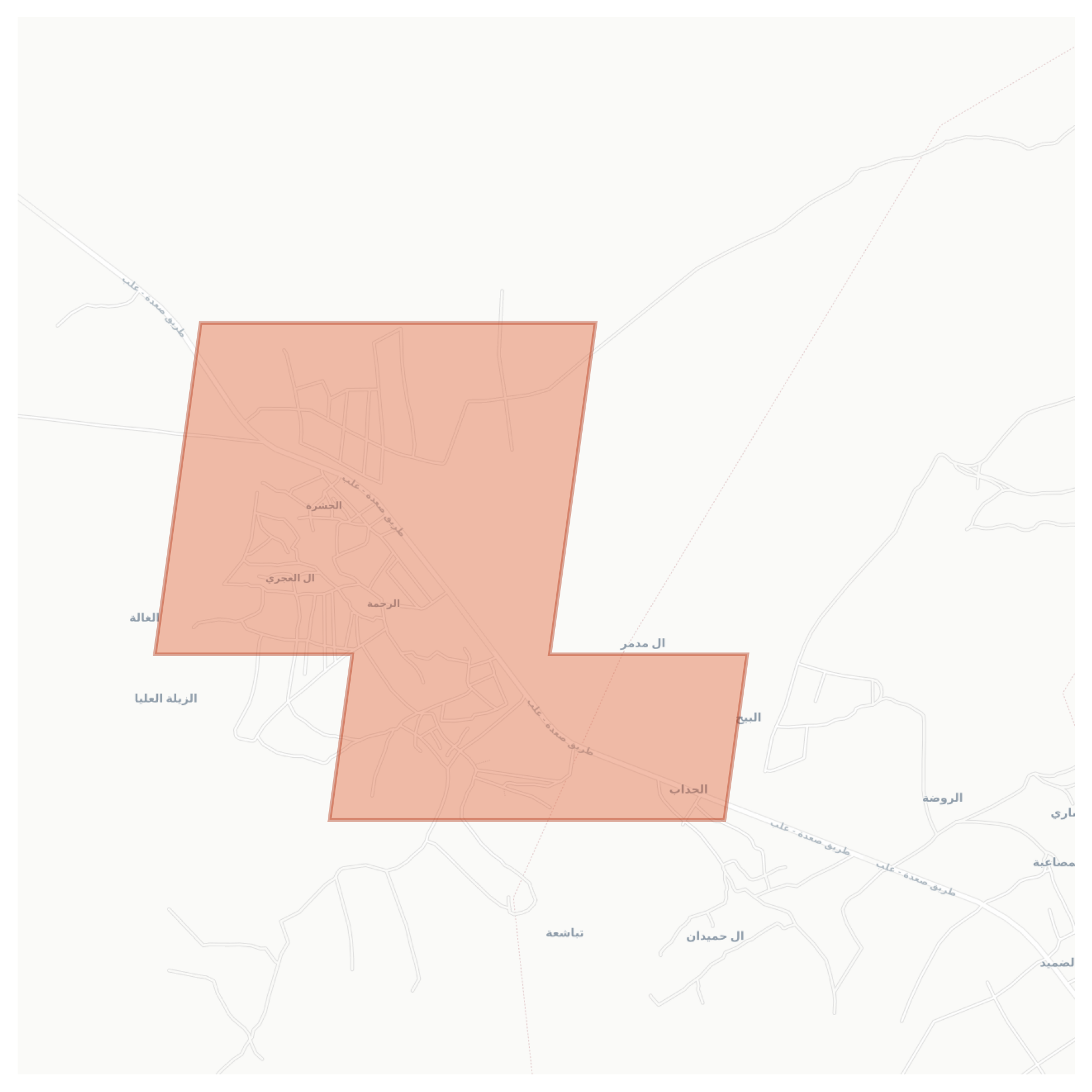 Al Hidab geographic map