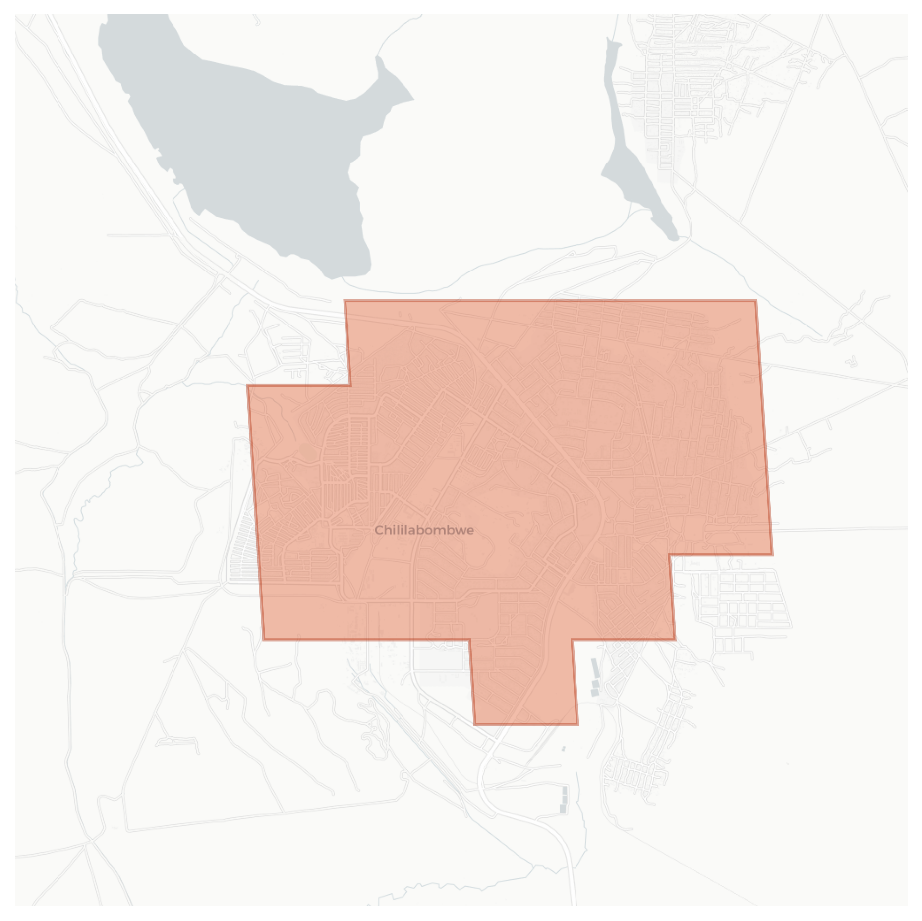 Chililabombwe geographic map