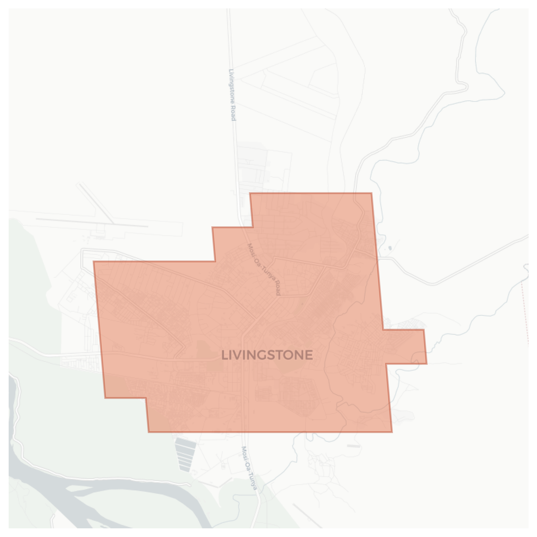 Livingstone geographic map